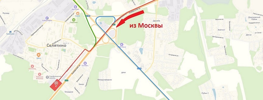 Селятино московская область на карте